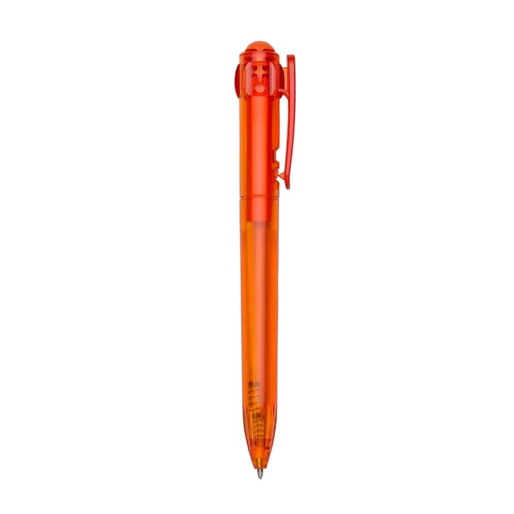 CANETA PLÁSTICA SPX-12262-LAR NA COR LARANJA