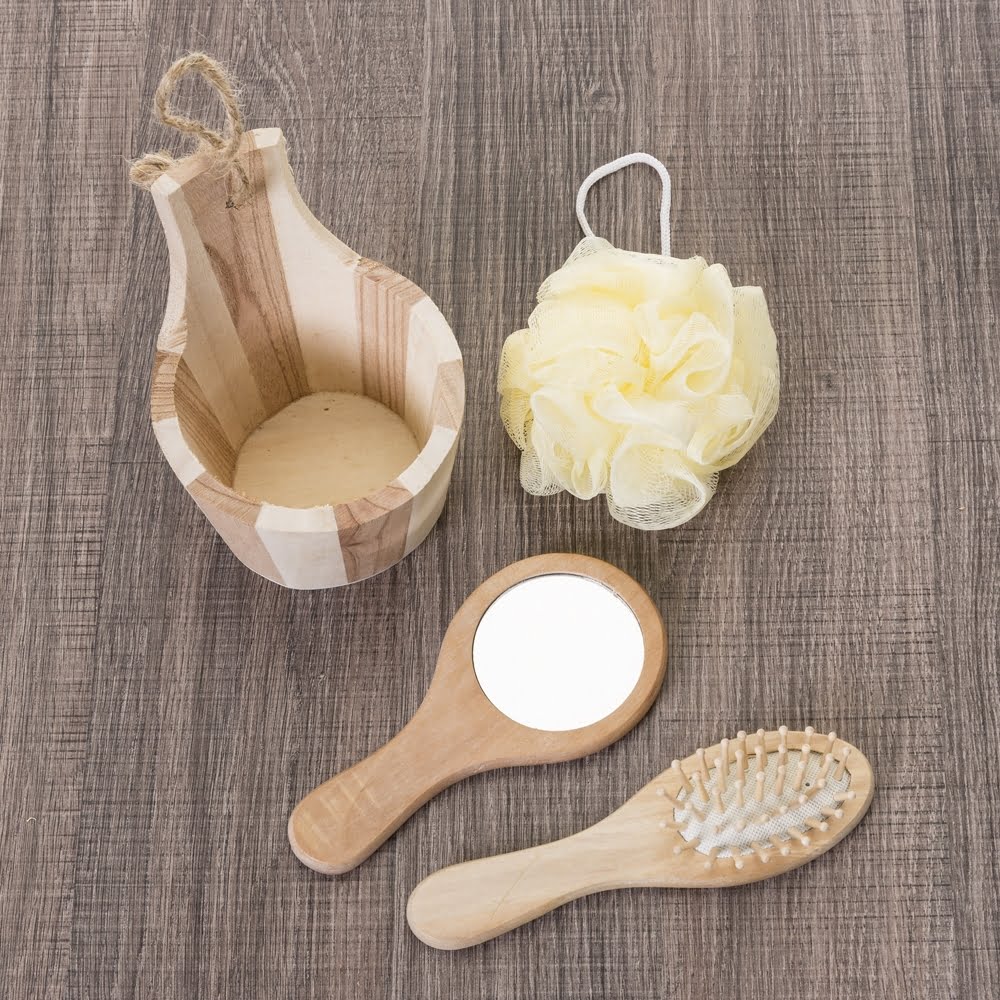 KIT BANHO ECOLÓGICO C/ 3 PÇS SPX-12382 NA COR MADEIRA - Imagem 3