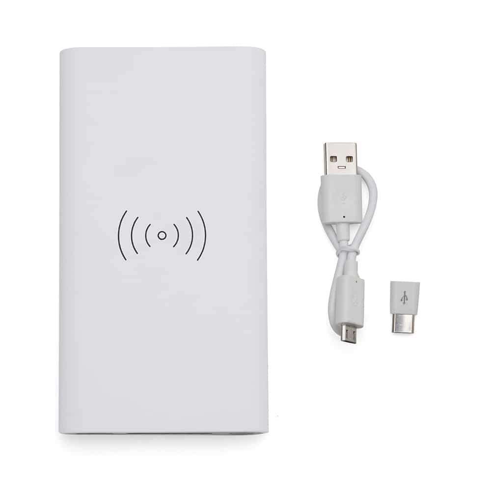 POWER BANK 8000MAH C/ INDUÇÃO SPX-04050-BCO NA COR BRANCO - Imagem 3