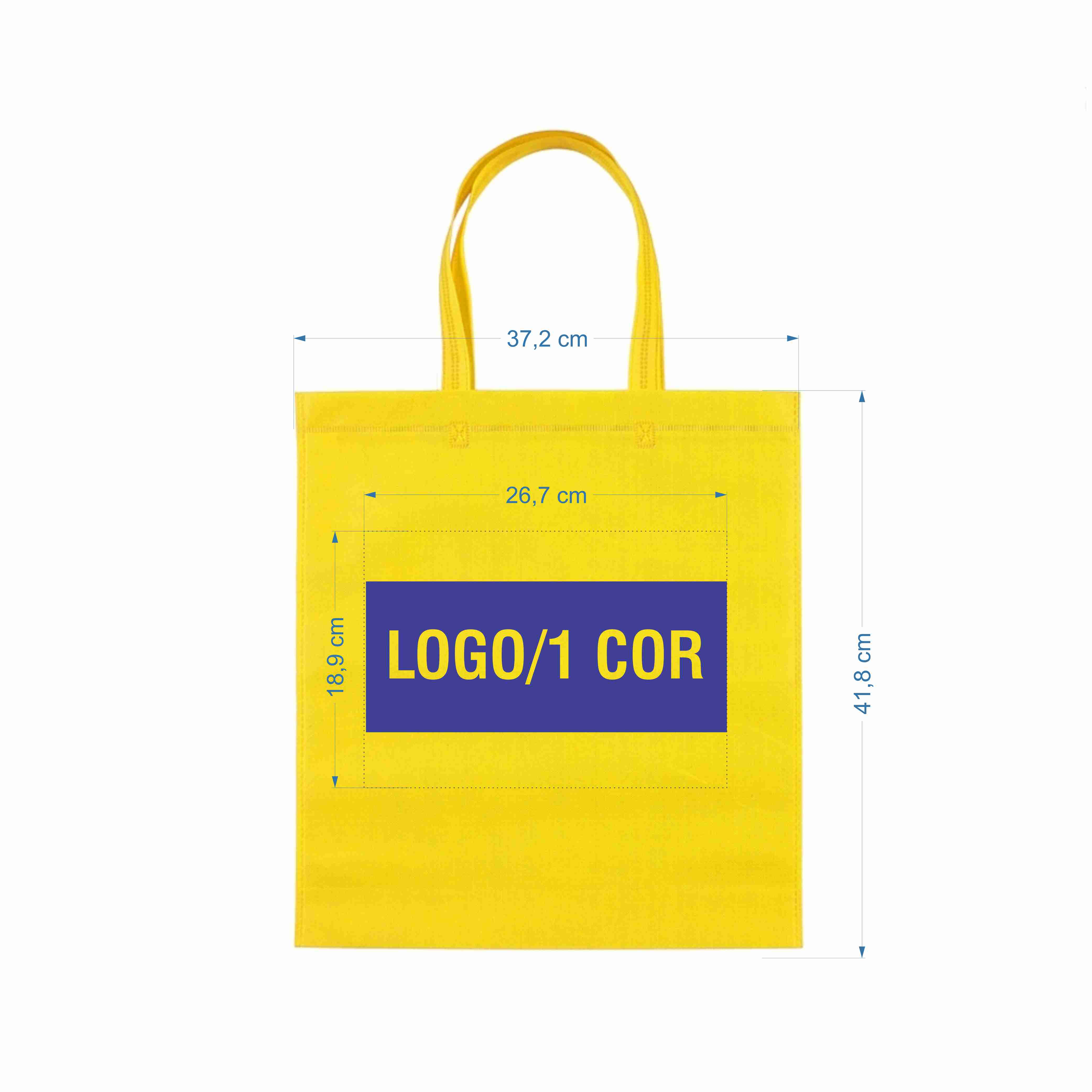 SACOLA DE TNT SPX-13780N-AMA NA COR AMARELO - Imagem 2