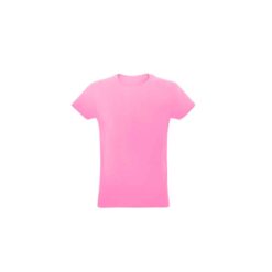 Camiseta unissex de corte regular em malha 100% algodão (170 g/m2) com fio 30/1 penteado.