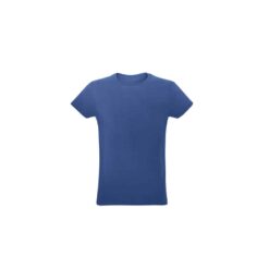 Camiseta unissex de corte regular em malha 100% algodão (170 g/m2) com fio 30/1 penteado.