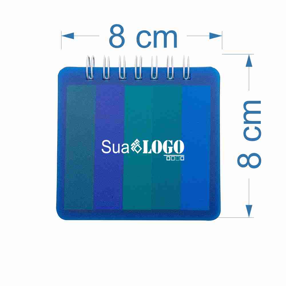 BLOCO DE ANOTAÇÃO C/ AUTO-ADESIVO SPX-18557-AZU NA COR AZUL - Imagem 2