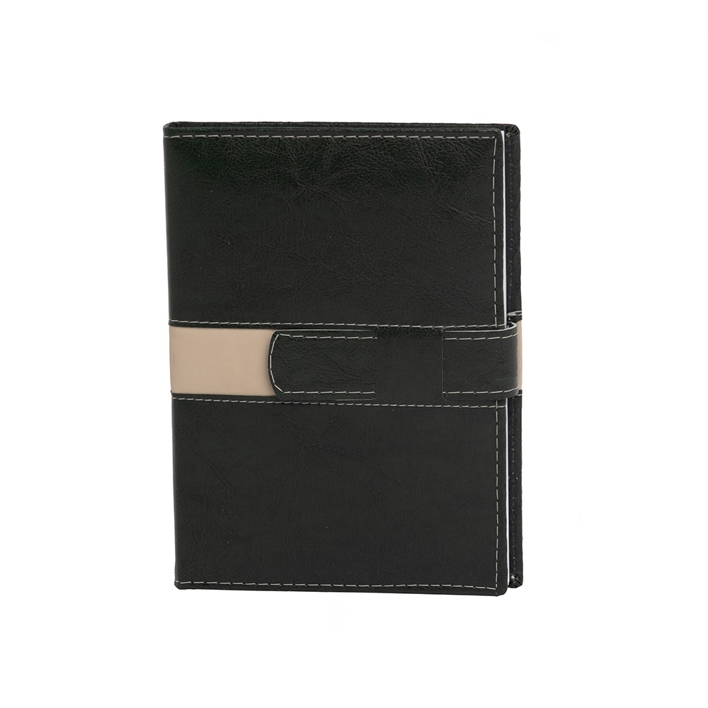 AGENDA DIÁRIA COM FECHO E SUPORTE PRA CANETA SPX-13919-VD/CRE NA COR VERDE