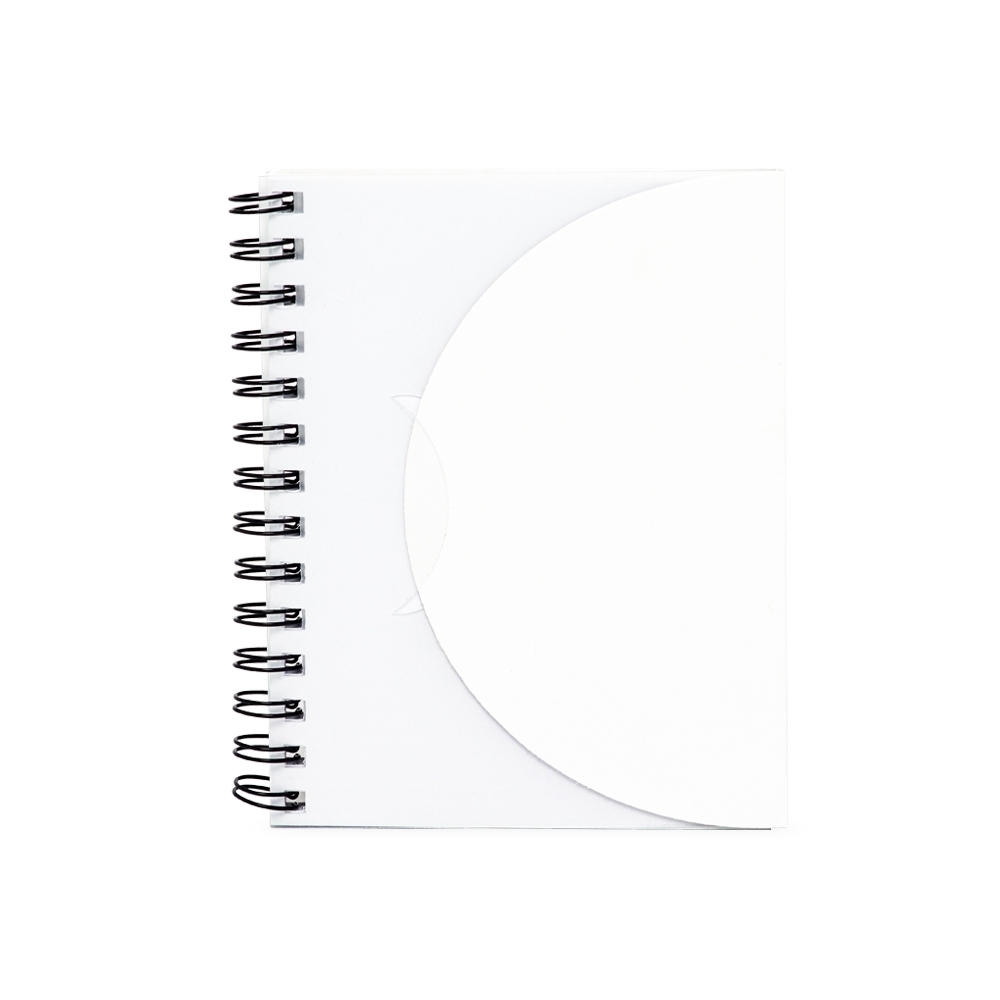 CADERNETA PLÁSTICA SPX-15115-BCO/TRA NA COR BRANCO
