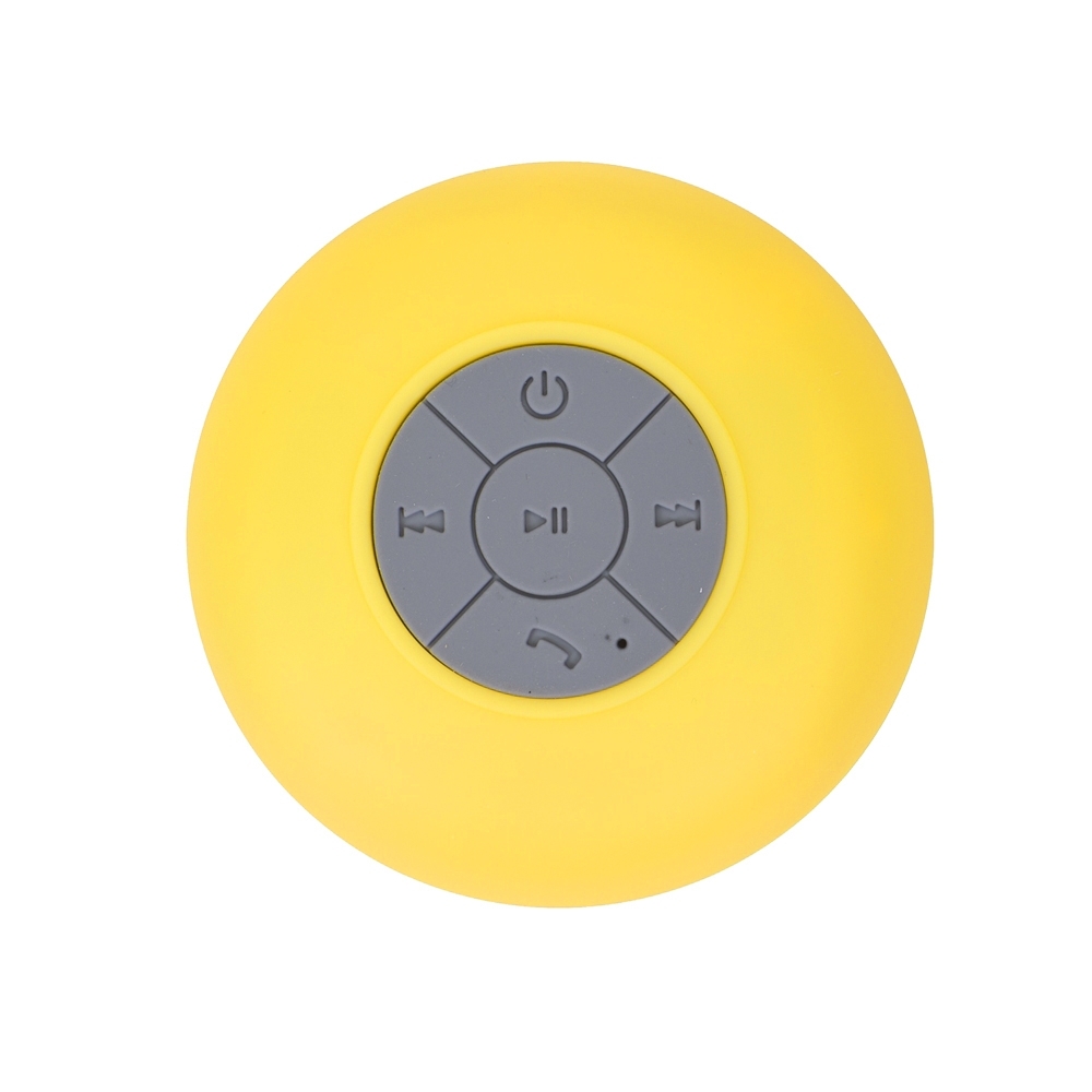 CAIXINHA DE SOM C/VENTOSA CAIXA ACRÍLICA SPX-12926AC-AMA NA COR AMARELO