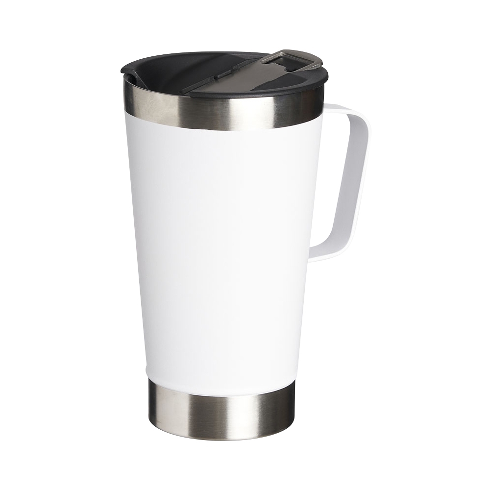 CANECA TÉRMICA 500ML *LISA C/ ABRIDOR SPX-04082L-BCO NA COR BRANCO
