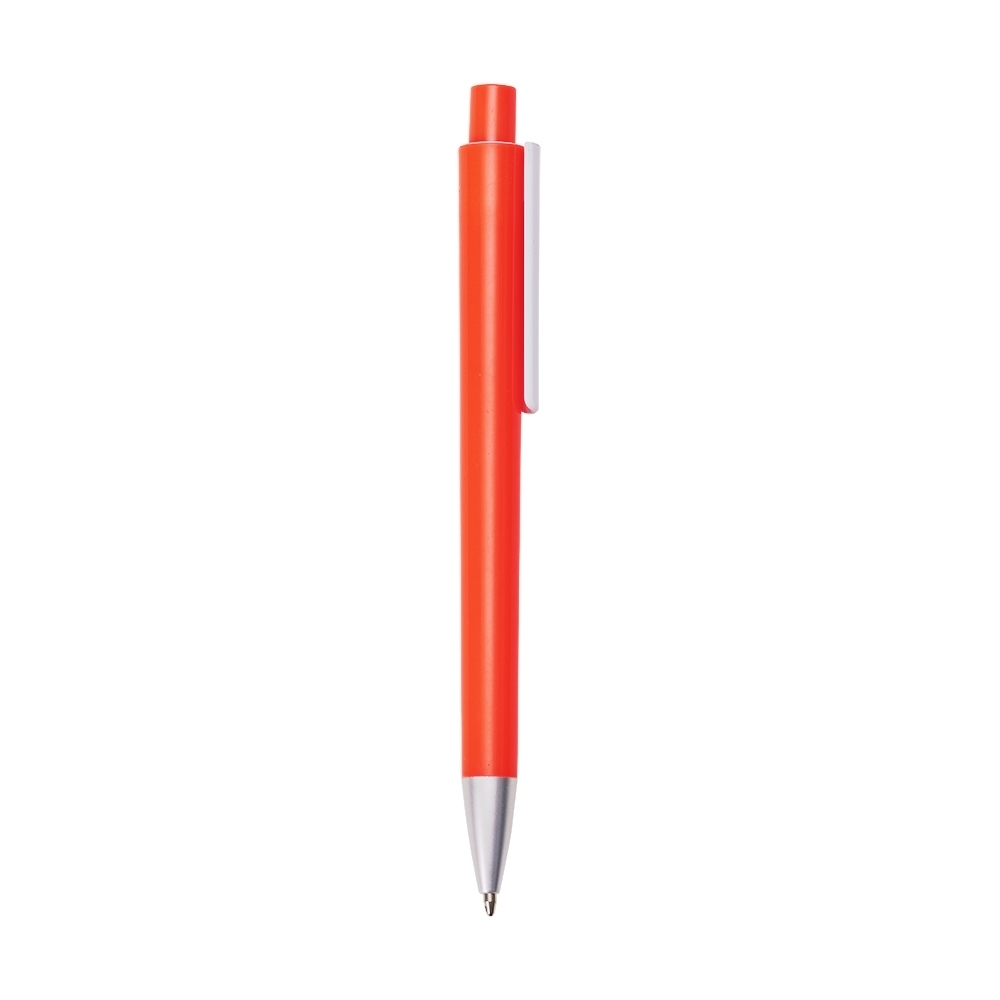 CANETA PLASTICA SPX-18520-LAR/BCO NA COR LARANJA