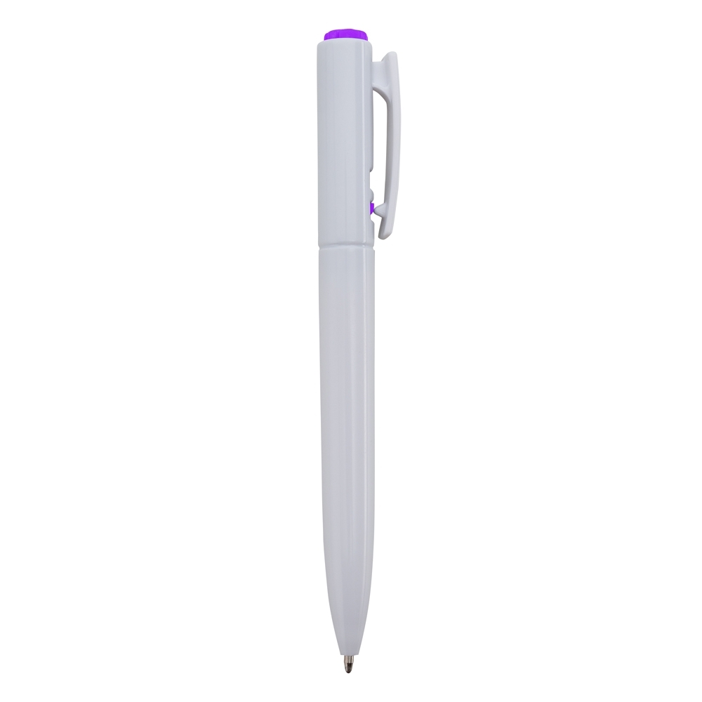 CANETA PLÁSTICA SPX-01091C-BCO/ROX NA COR BRANCO