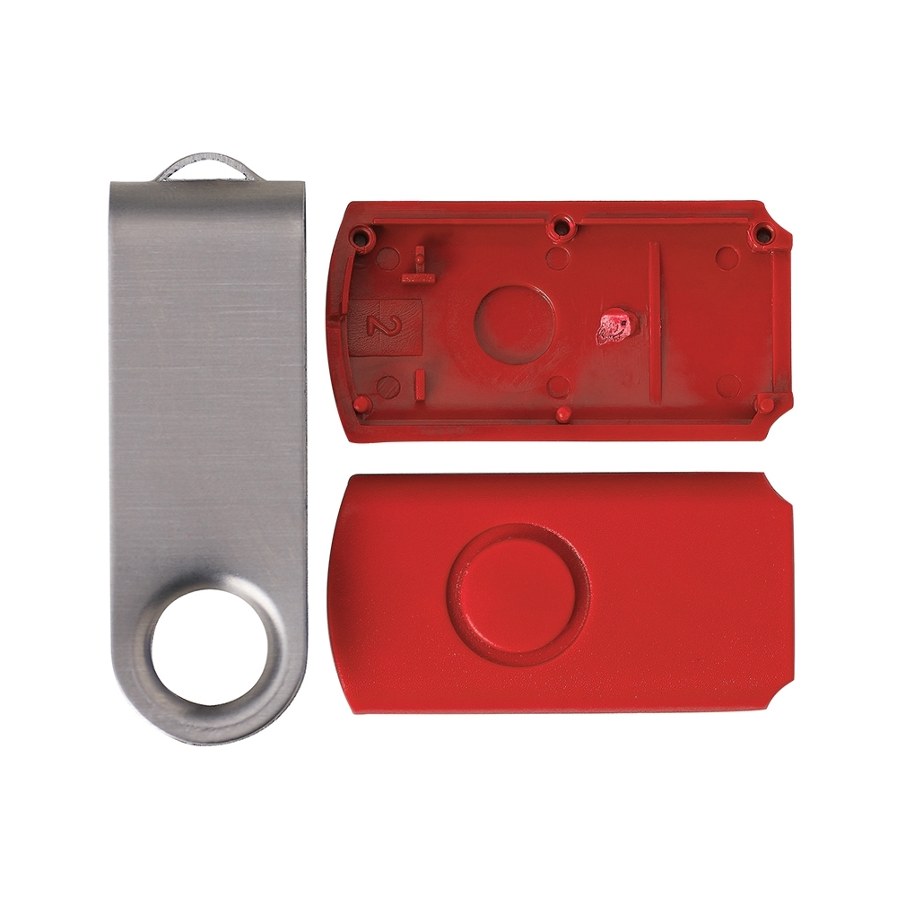 CARCAÇA P/ MEMORIA GIRATORIO ESCOVADA SPX-13960ES-VM NA COR VERMELHO