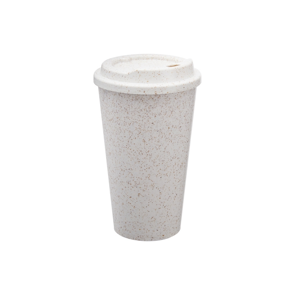 COPO FIBRA DE ARROZ 550ML SPX-14874-BEG NA COR BEGE