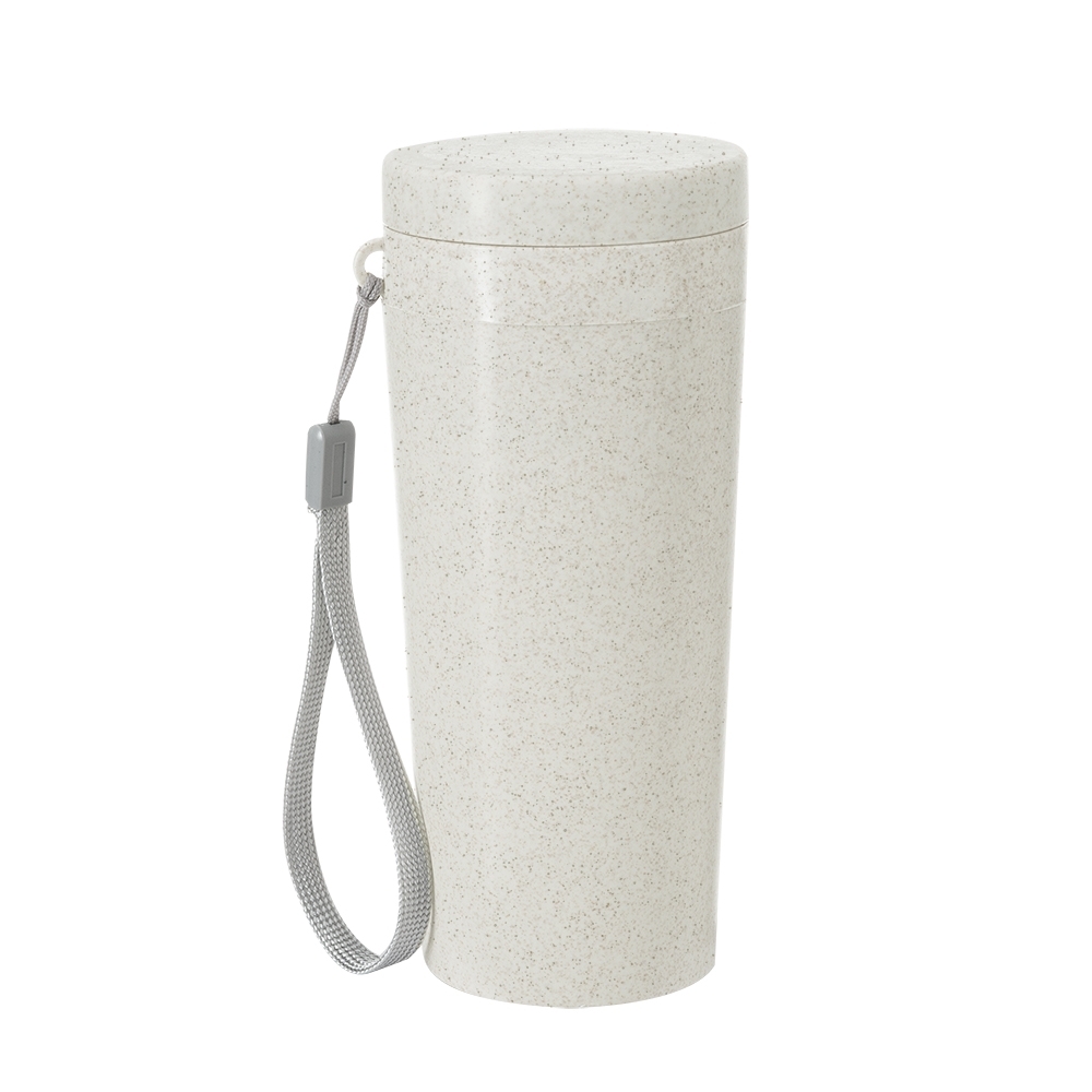 COPO FIBRA DE BAMBU 350ML SPX-03006B-BEG NA COR BEGE