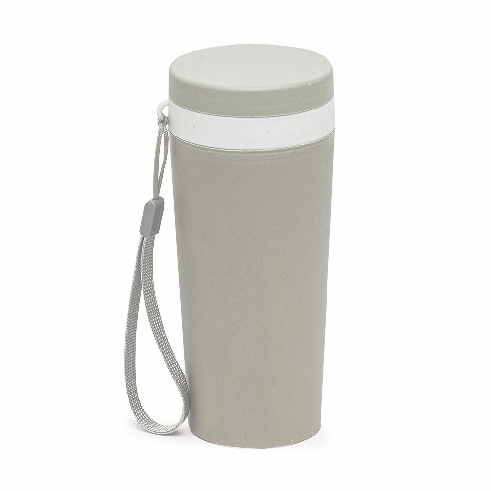 COPO FIBRA DE BAMBU 350ML SPX-03006A-CIN NA COR CINZA