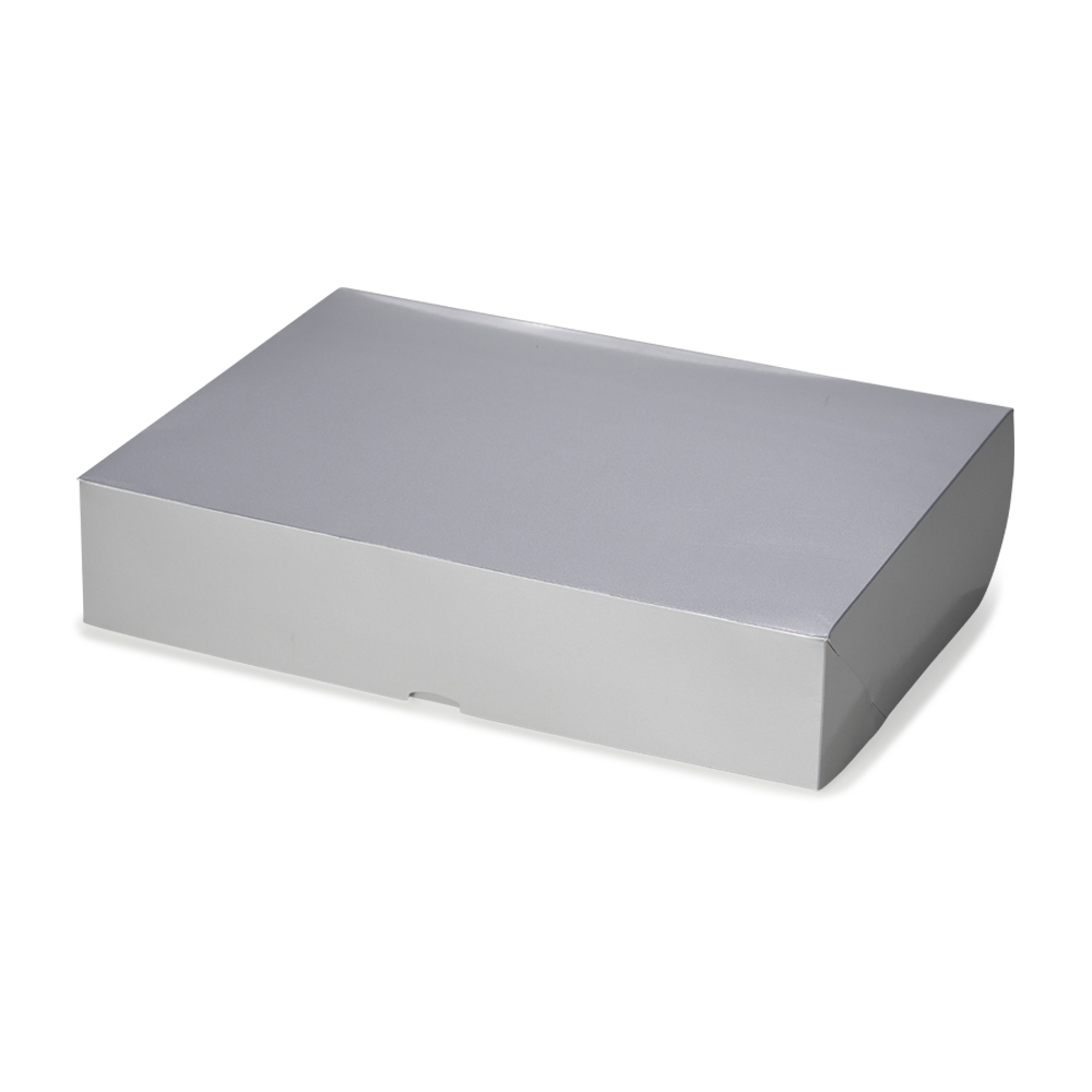 EMBALAGEM RETANGULAR G SPX-14748G-PRA NA COR PRATA