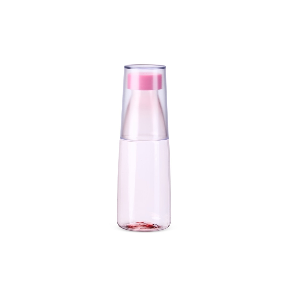 GARRAFA PLÁSTICA 2 EM 1 550ML SPX-P@08233-ROS NA COR TRANSPARENTE