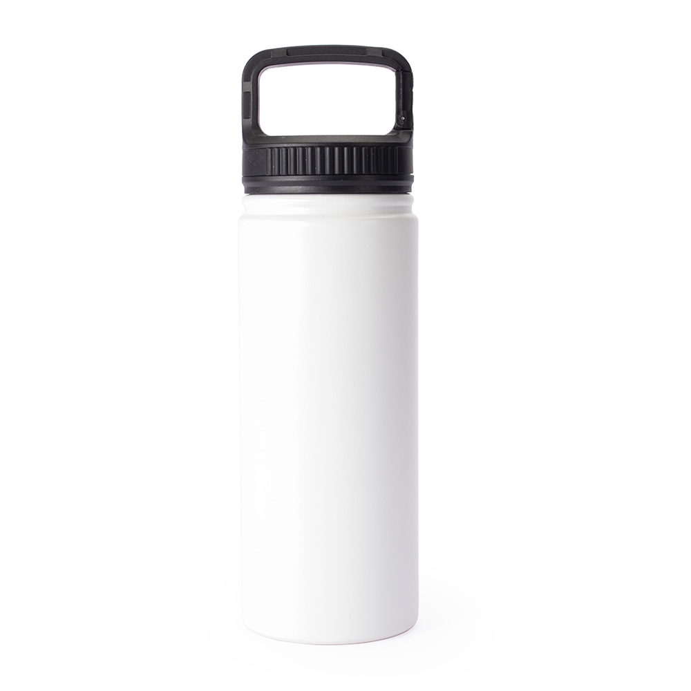 GARRAFA TÉRMICA COM ALÇA PRESILHA 500ML SPX-15237-BCO NA COR BRANCO