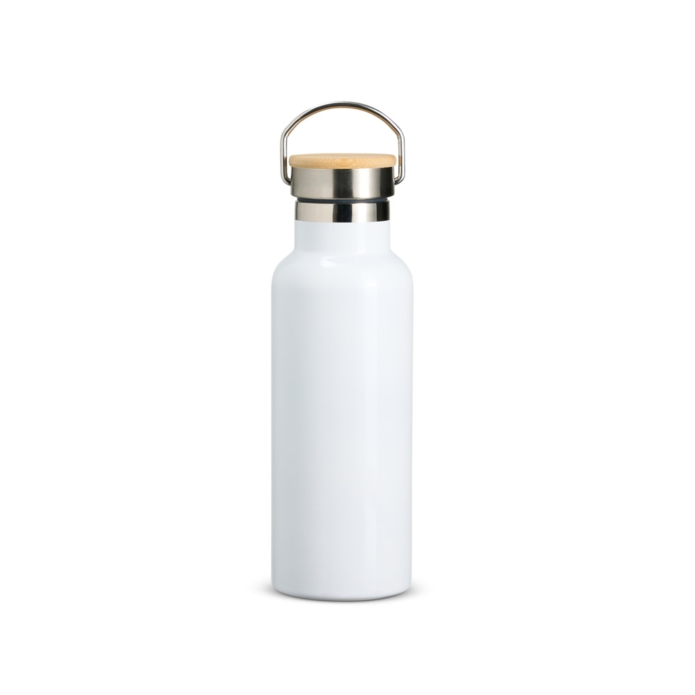 GARRAFA TÉRMICA INOX 500ML SPX-14784B-BCO NA COR BRANCO