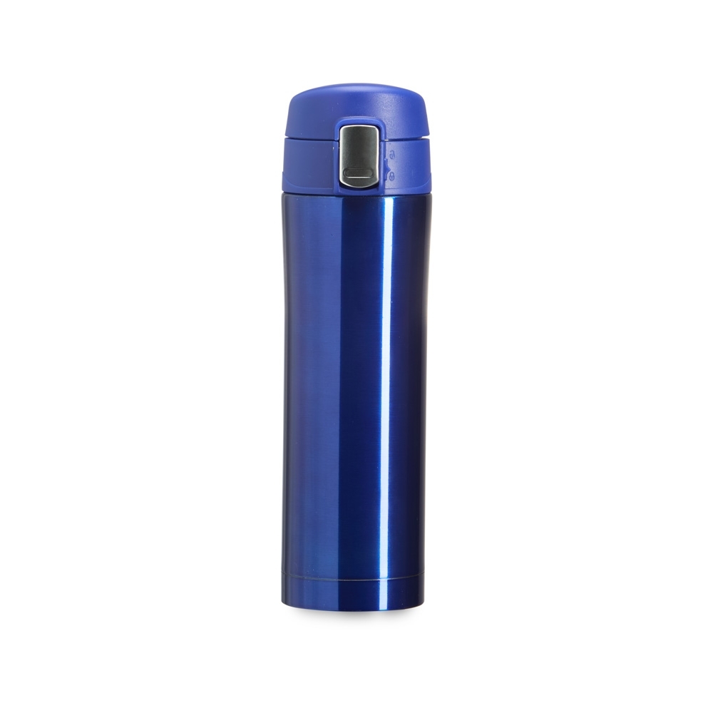 GARRAFA TÉRMICA 450 ML C/ TRAVA  SPX-02087B-AZU NA COR AZUL