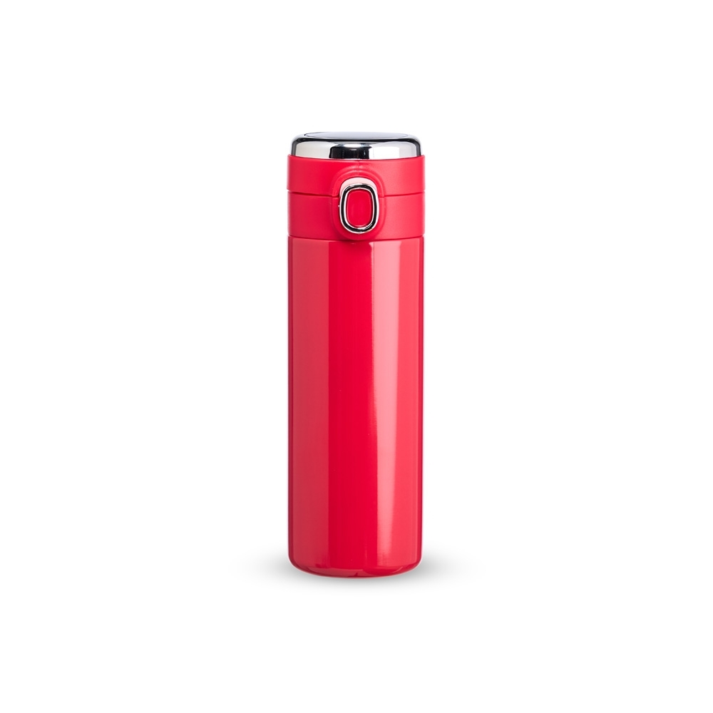 GARRAFA TÉRMICA EM INOX 400ML SPX-P@18779-VM NA COR VERMELHO