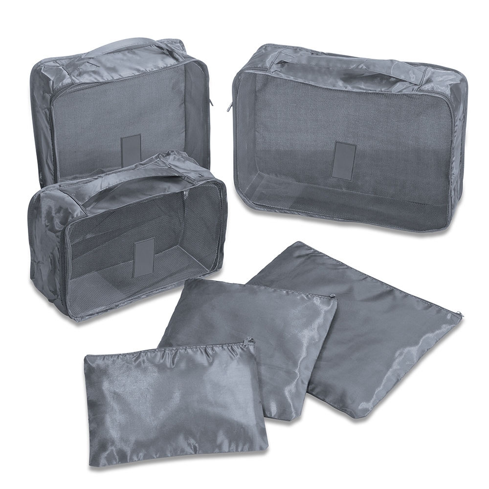 KIT NECESSAIRE 6 PÇS SPX-18538-CIN NA COR PRATA