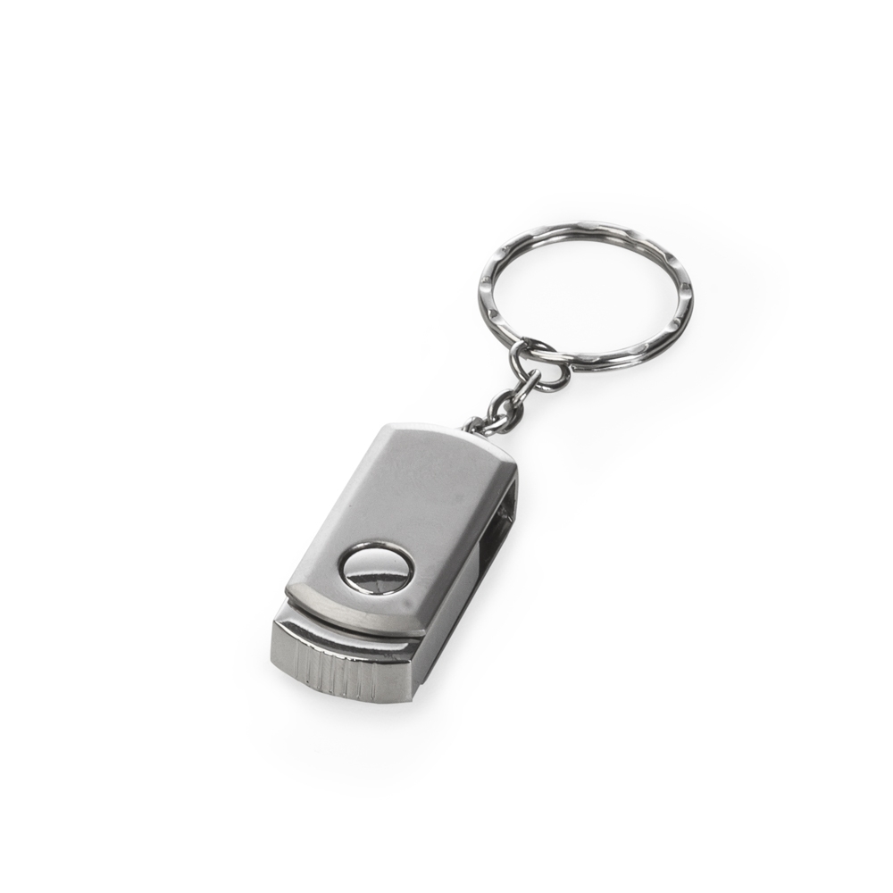 PEN DRIVE GIRATÓRIO 8 GB COM CORRENTE  SPX-029-8GB-PRA NA COR PRATA