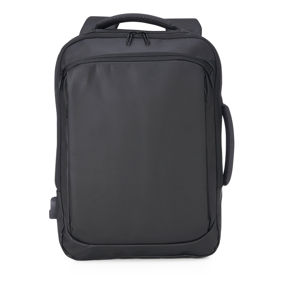 MOCHILA COURO SINTÉTICO USB 22L SPX-01901B-PRE NA COR PRETO