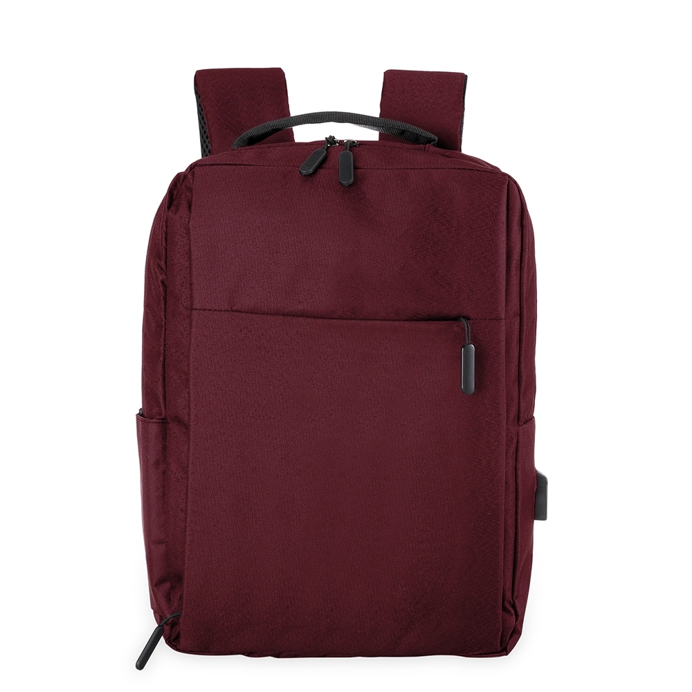 MOCHILA DE NYLON USB 20L SPX-01320-VM NA COR VERMELHO