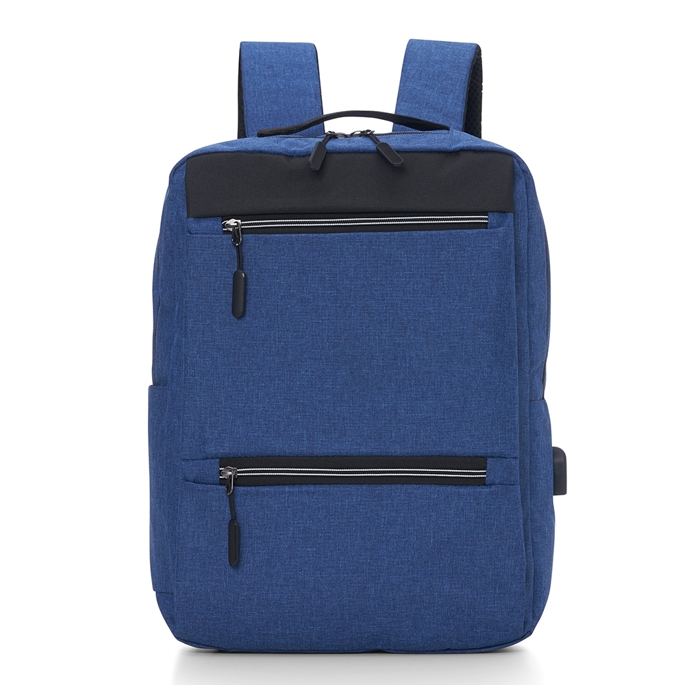 MOCHILA DE NYLON USB 21L SPX-01326-AZU NA COR AZUL