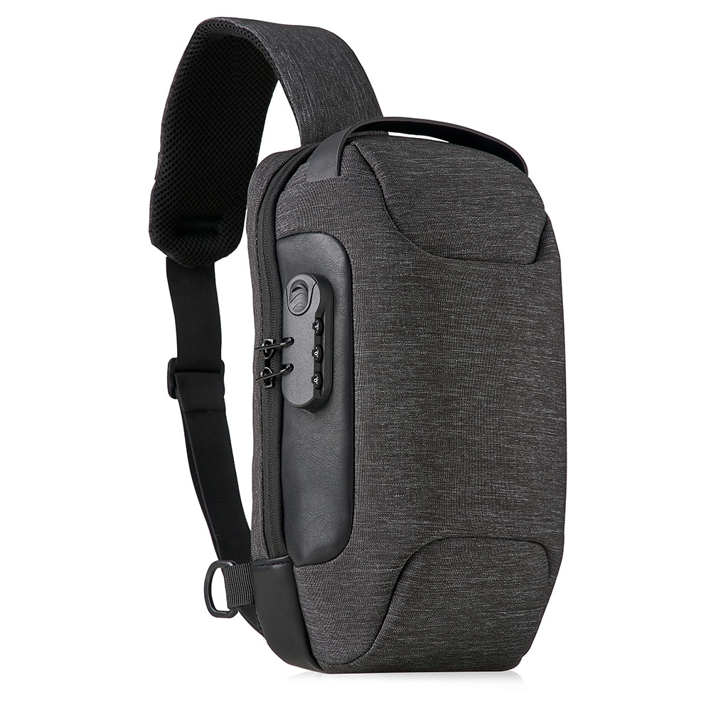 MOCHILA DE OMBRO USB ANTI-FURTO 7L SPX-04058-CIN NA COR PRATA