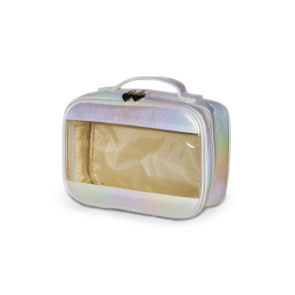 NECESSAIRE HOLOGRAFICA SPX-18651-BCO NA COR BRANCO