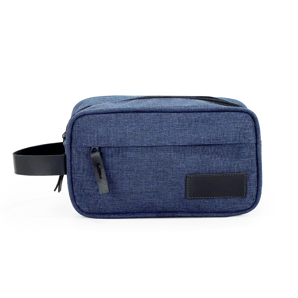 NECESSAIRE DE POLIÉSTER SPX-14937-AZE/PRE NA COR AZUL