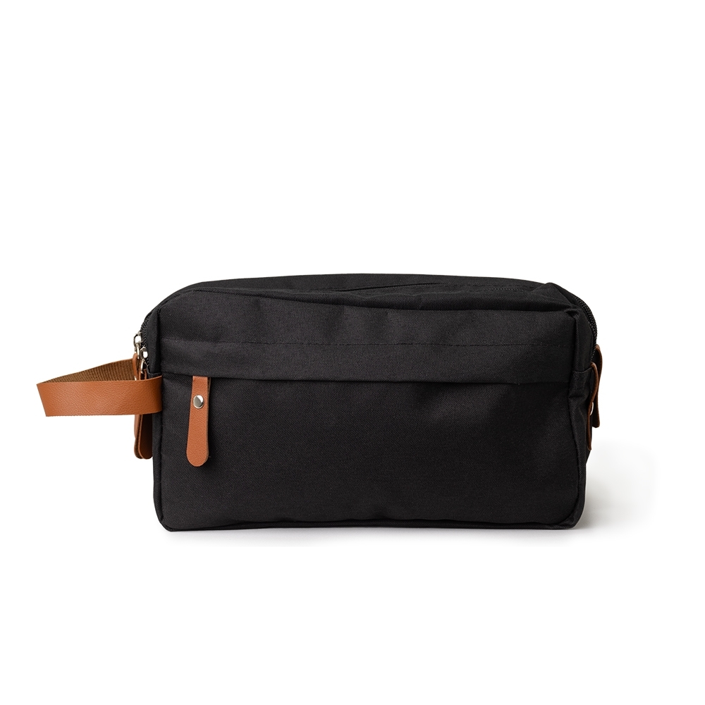 NÉCESSAIRE DE POLIÉSTER SPX-18753-PRE NA COR PRETO