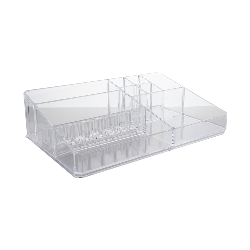 ORGANIZADOR DE COSMETICOS ACRILICO  SPX-P$01302-TRA NA COR TRANSPARENTE