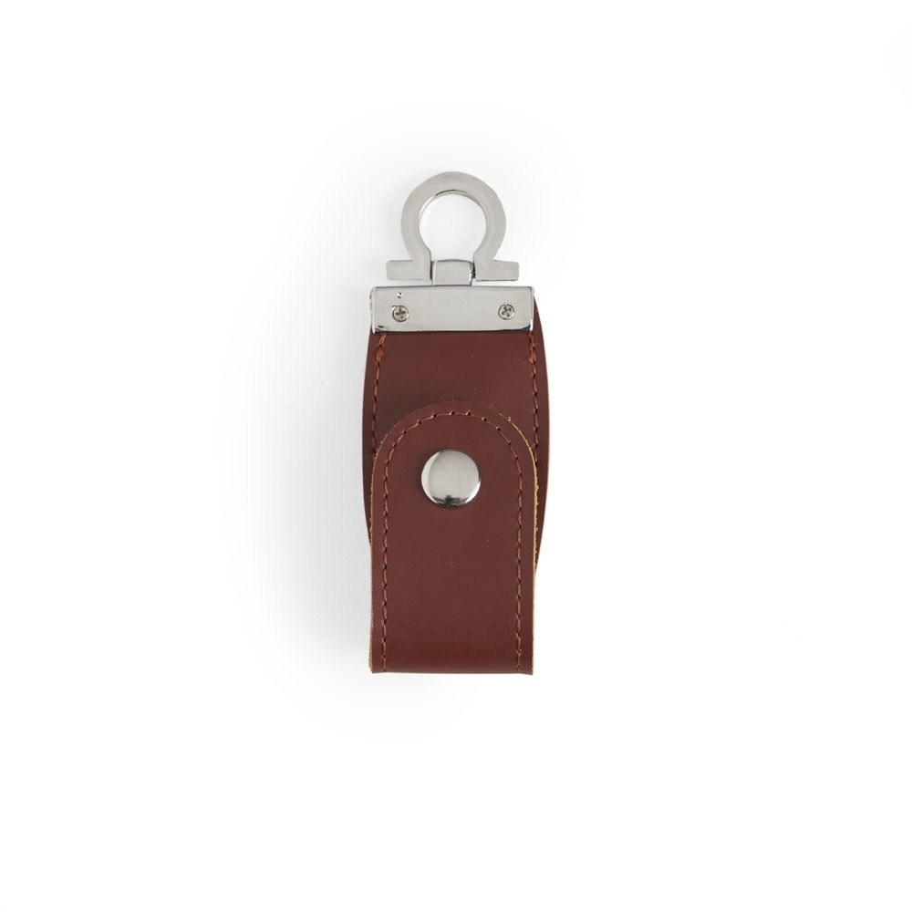 PEN DRIVE COURO 4 GB  SPX-025-4GB-MAR NA COR MARROM