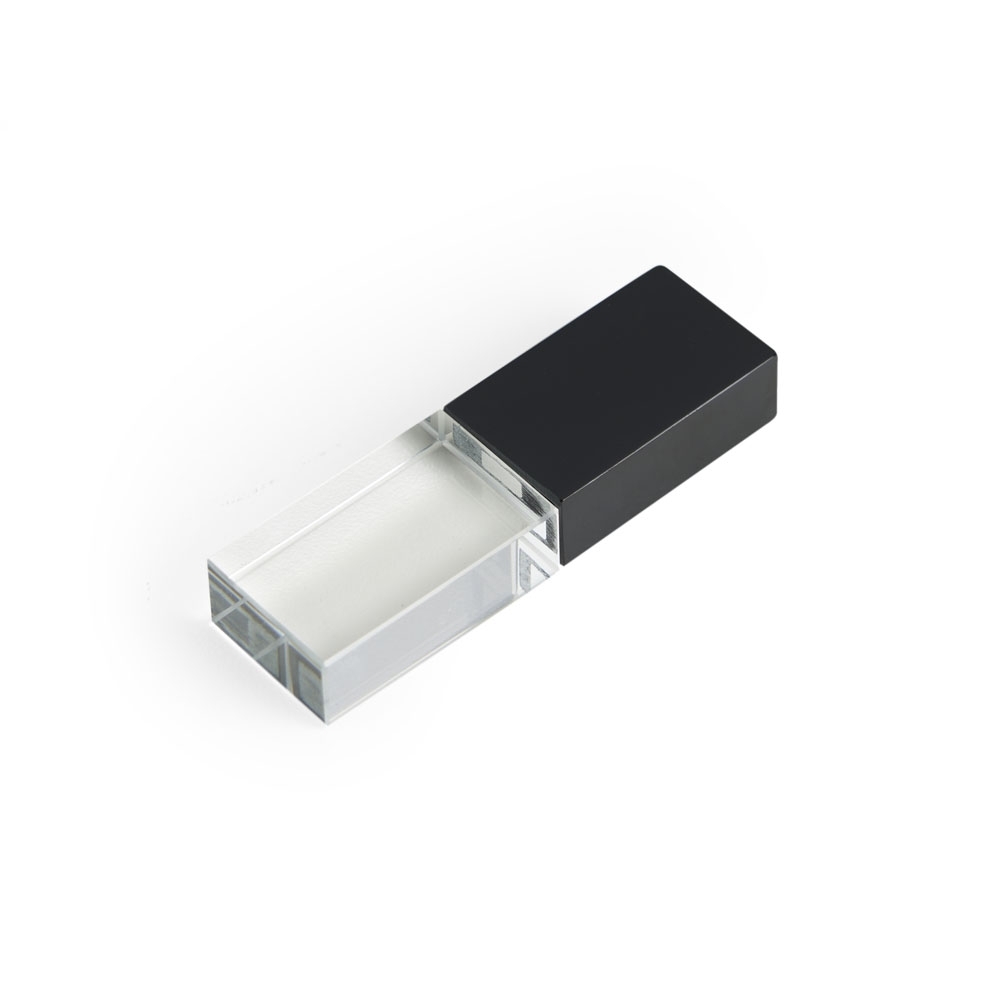 PEN DRIVE VIDRO 4 GB SPX-050-4GB-TRA/PRE NA COR TRANSPARENTE
