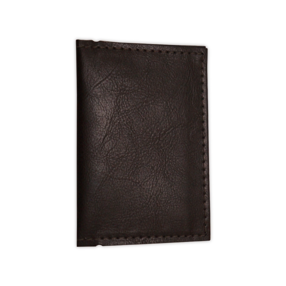 PORTA CARTÃO DE COURO SINTETICO SPX-13645-MAR NA COR MARROM