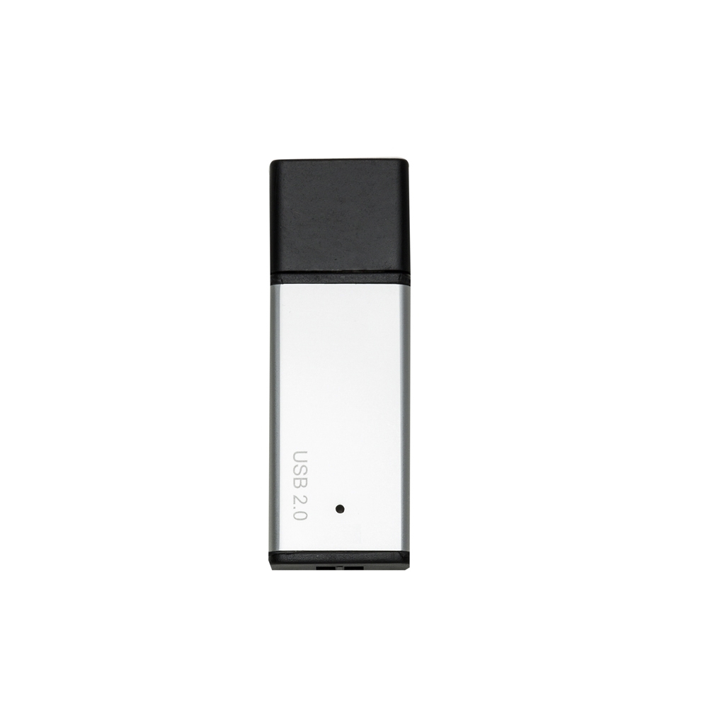 PEN DRIVE PRATINHA 8 GB  COM TAMPA  SPX-001-8GB-PRA/PRE NA COR PRATA