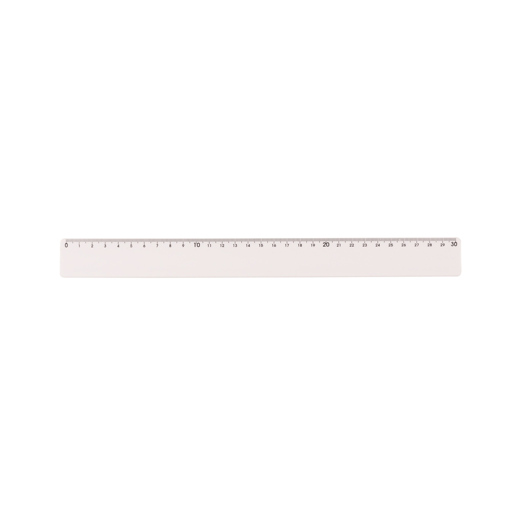 RÉGUA PLÁSTICA 30CM  SPX-P@13763-BCO NA COR BRANCO