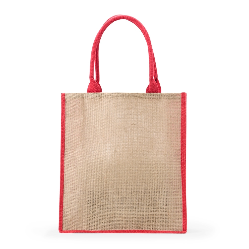 SACOLA DE JUTA SPX-18841-VM NA COR VERMELHO