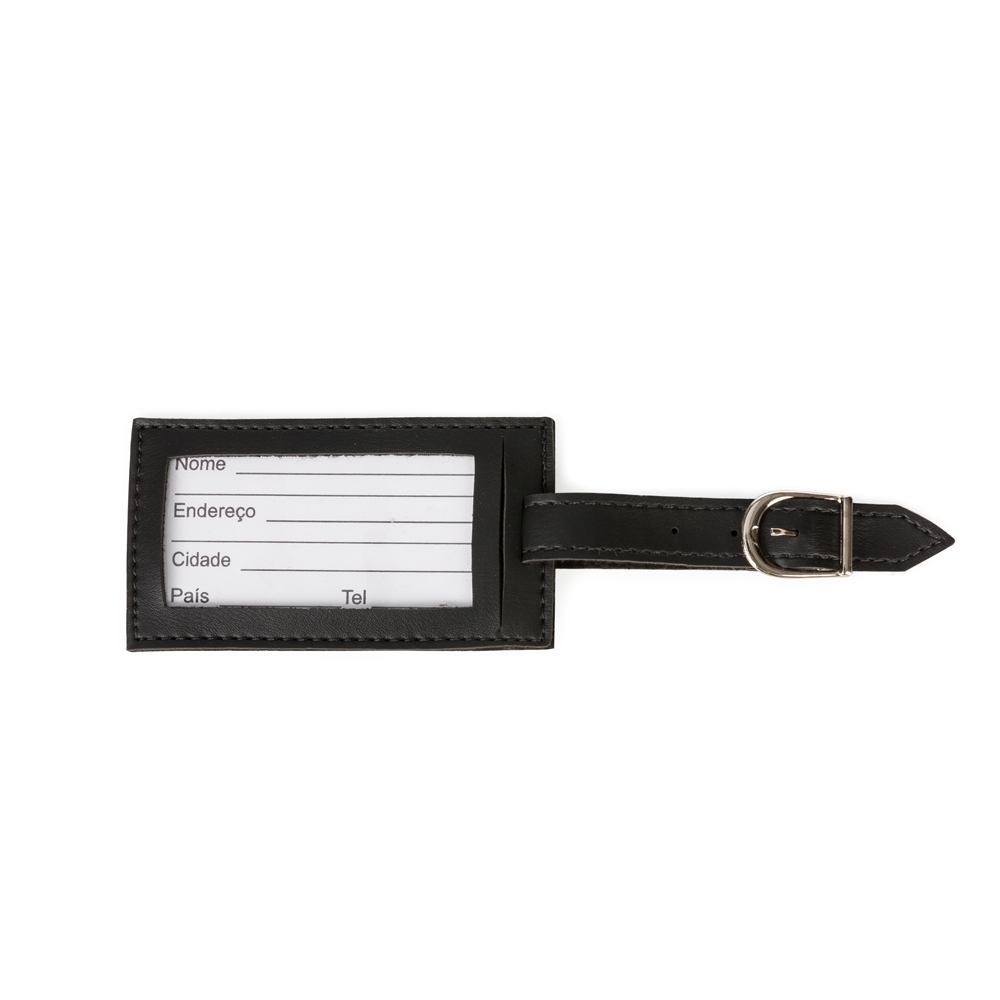 TAG IDENTIFICADOR DE BAGAGEM SPX-13790-PRE NA COR PRETO