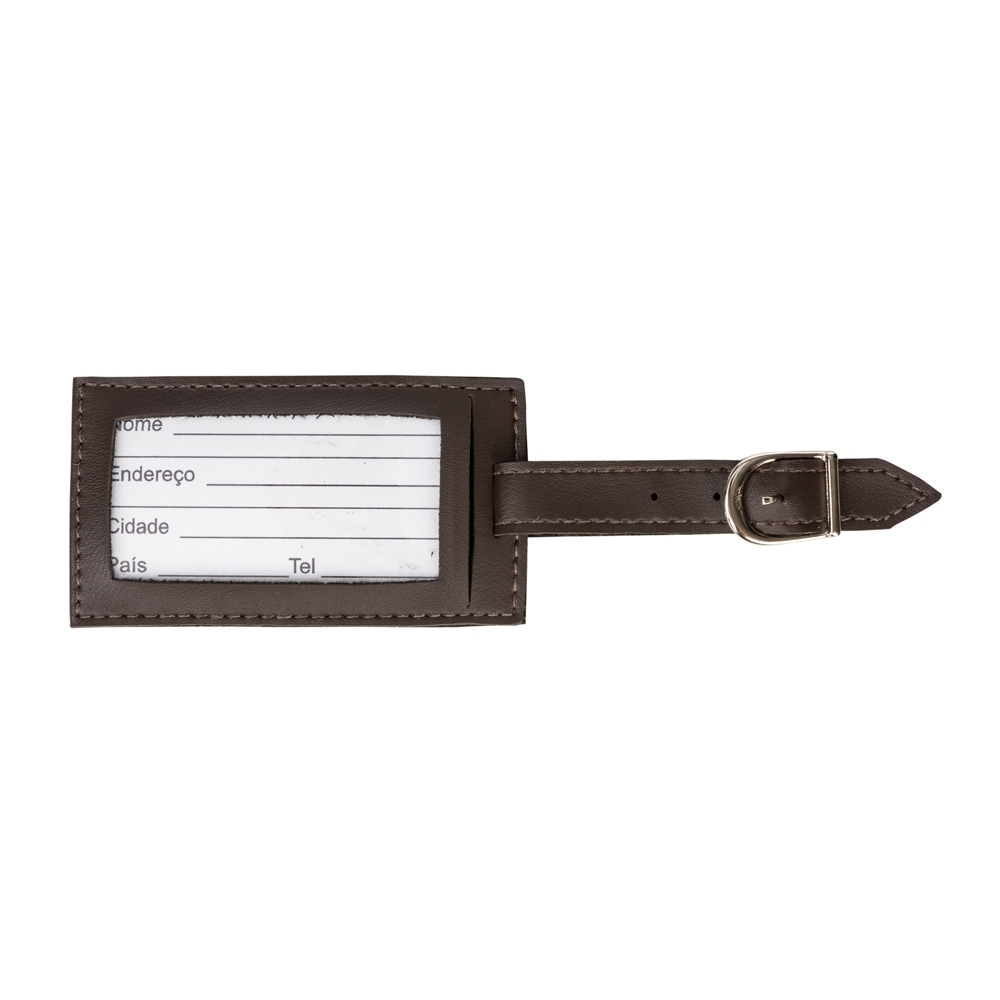 TAG IDENTIFICADOR DE BAGAGEM  SPX-13790-CAF NA COR MARROM