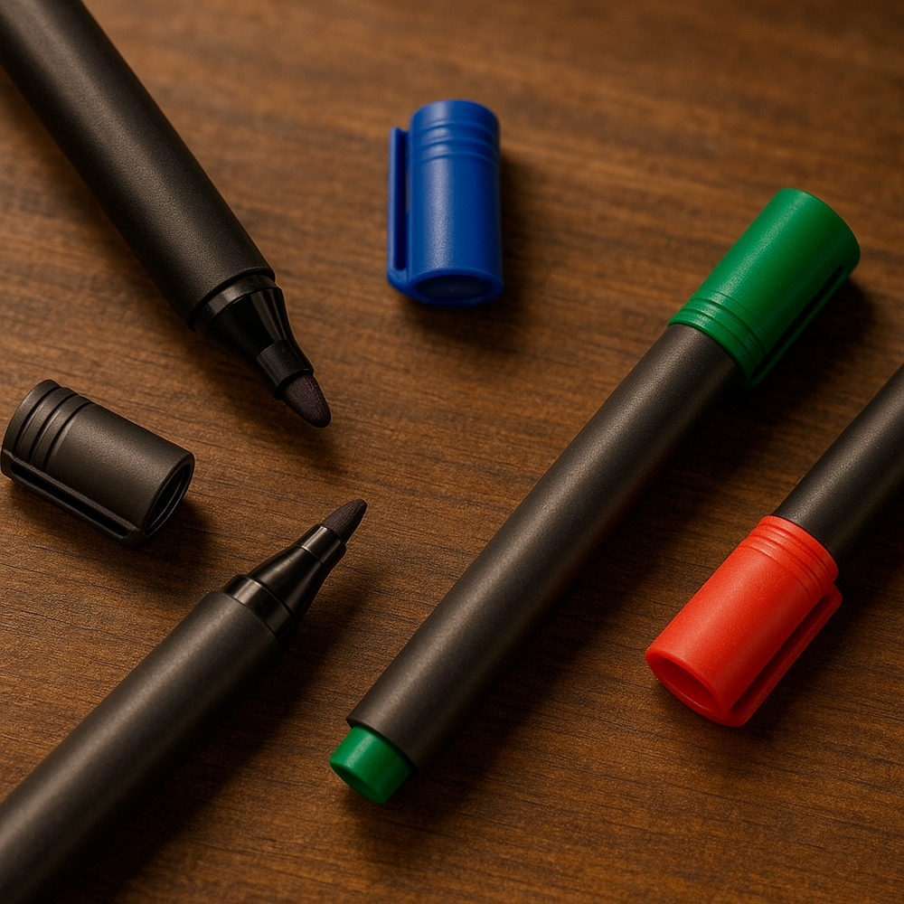 CANETA MARCADORA SPX-09084-PRE/PRE NA COR PRETO