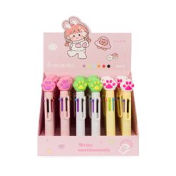 CANETA PLÁSTICA PATINHA MULTICOLOR SPX-P$08355-COL NA COR COLORIDO