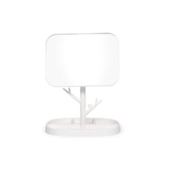 ESPELHO DE MESA PLÁSTICO SPX-18983-BCO NA COR BRANCO