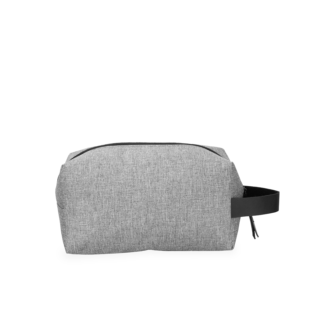 NÉCESSAIRE NYLON SPX-15276-CIN/PRE NA COR CINZA