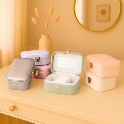 PORTA-JOIAS COM ESPELHO SPX-09117-RSC NA COR ROSA