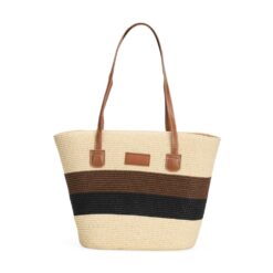 BOLSA FIO DE PAPEL TORCIDO SPX-09010-MAC NA COR MARROM