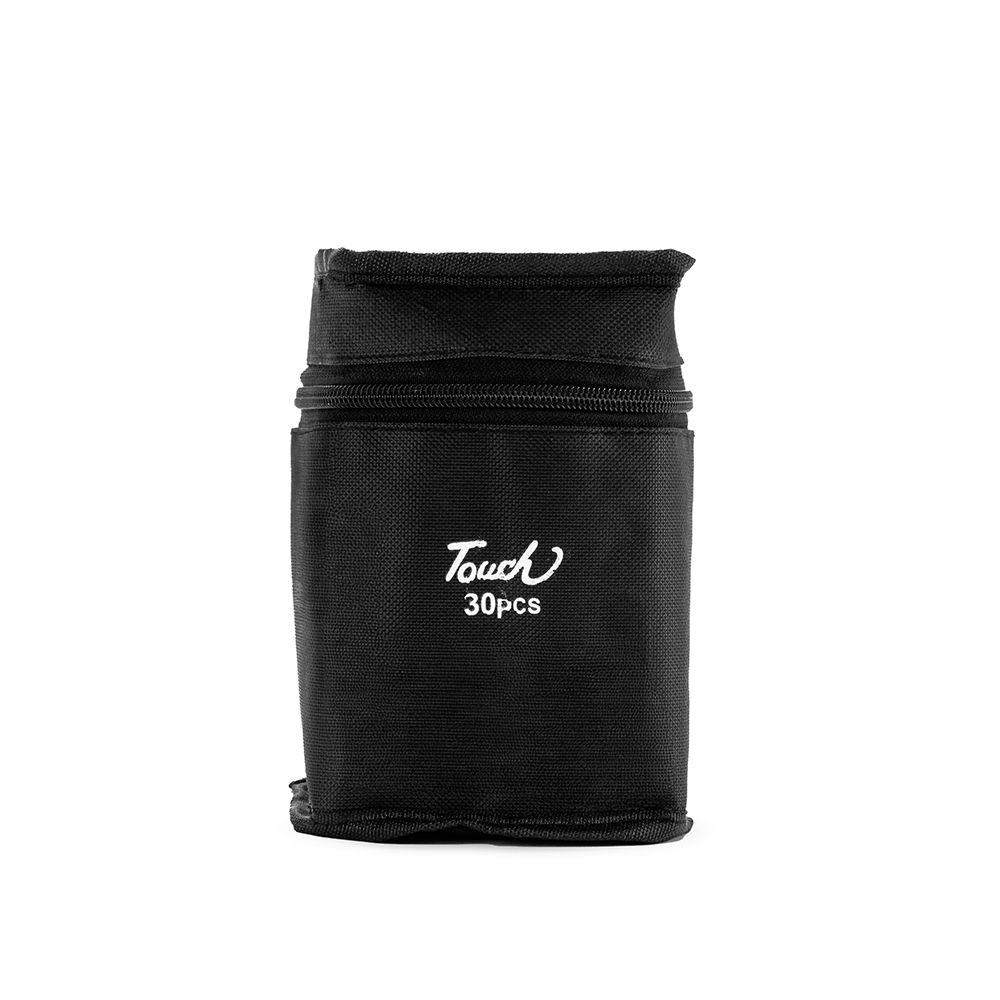 KIT CANETAS MARCADORAS PONTAS DUPLAS 30 CORES SPX-08329-30-COL NA COR PRETO