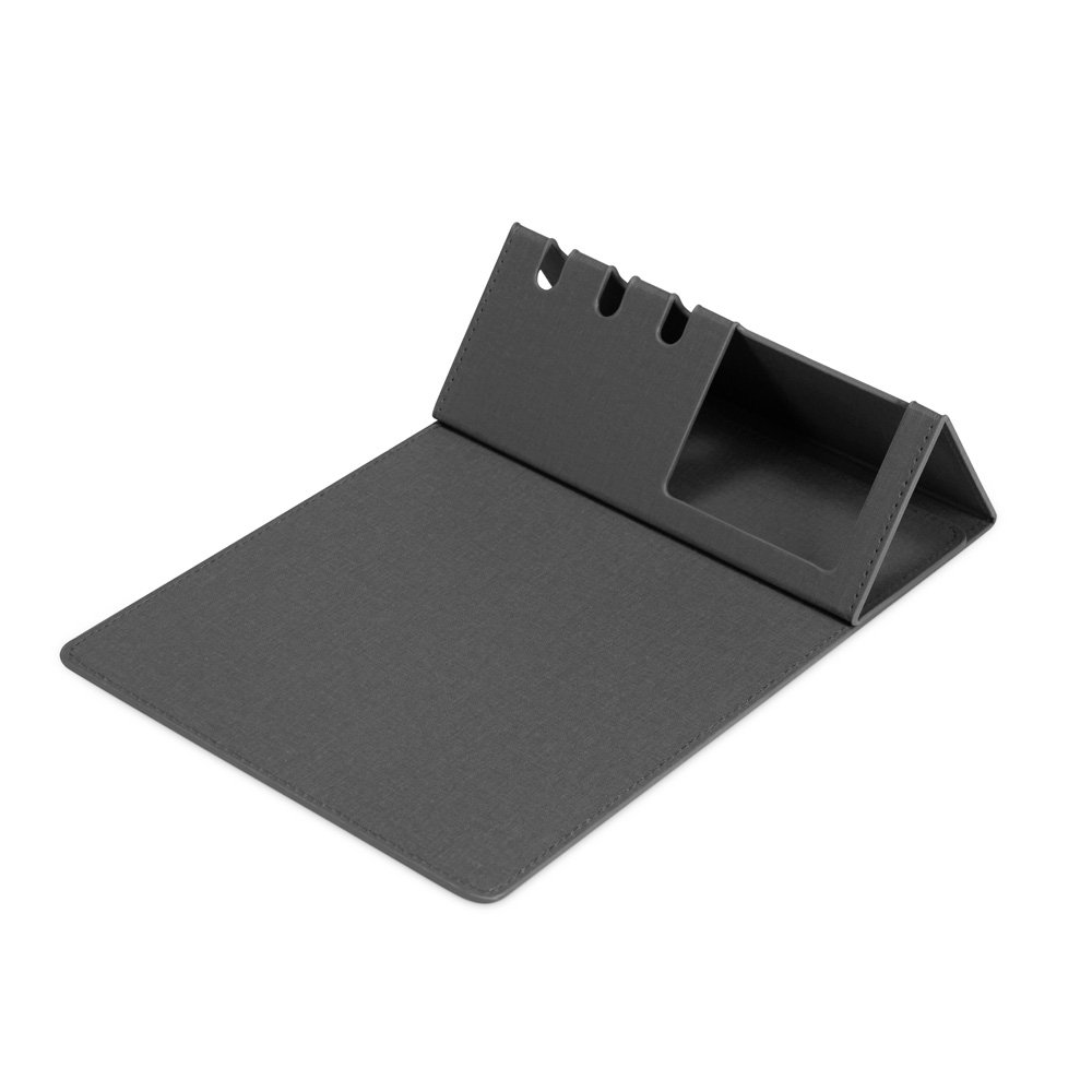 MOUSE PAD COM SUPORTE DE CELULAR SPX-19028-CIN NA COR CINZA
