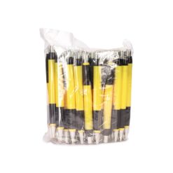 PACOTE C/ 50 PÇS CANETA PLÁSTICA SPX-P@00511-AMA/PRE NA COR AMARELO
